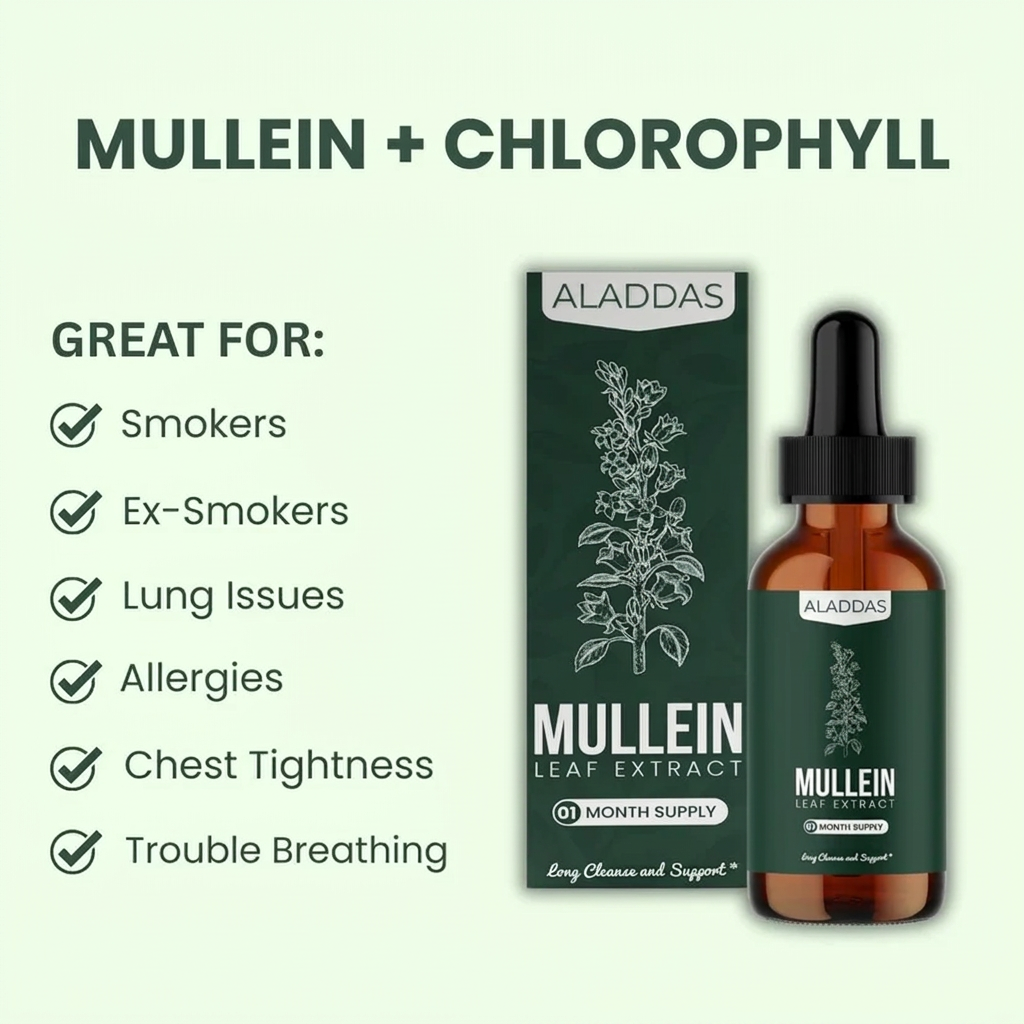 Aladdas Mullein + Chlorophyll Drops