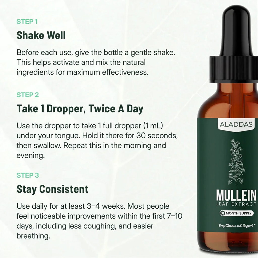 Aladdas Mullein + Chlorophyll Drops